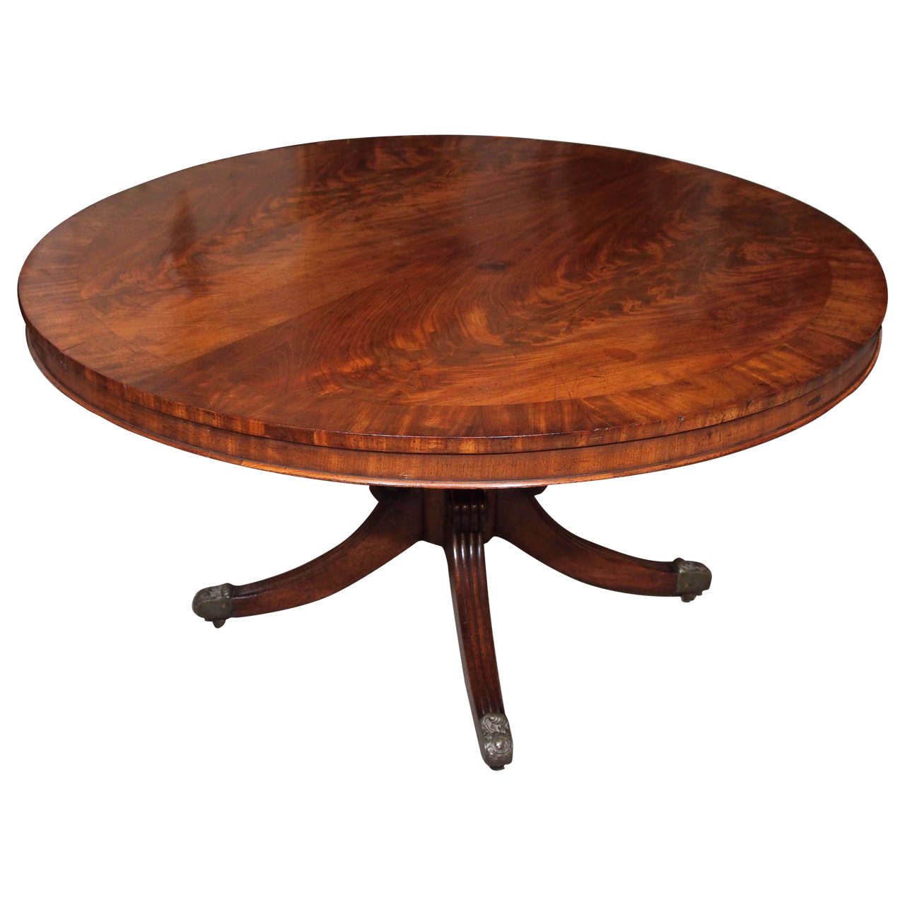 Antique English Regency Mahogany Center Table