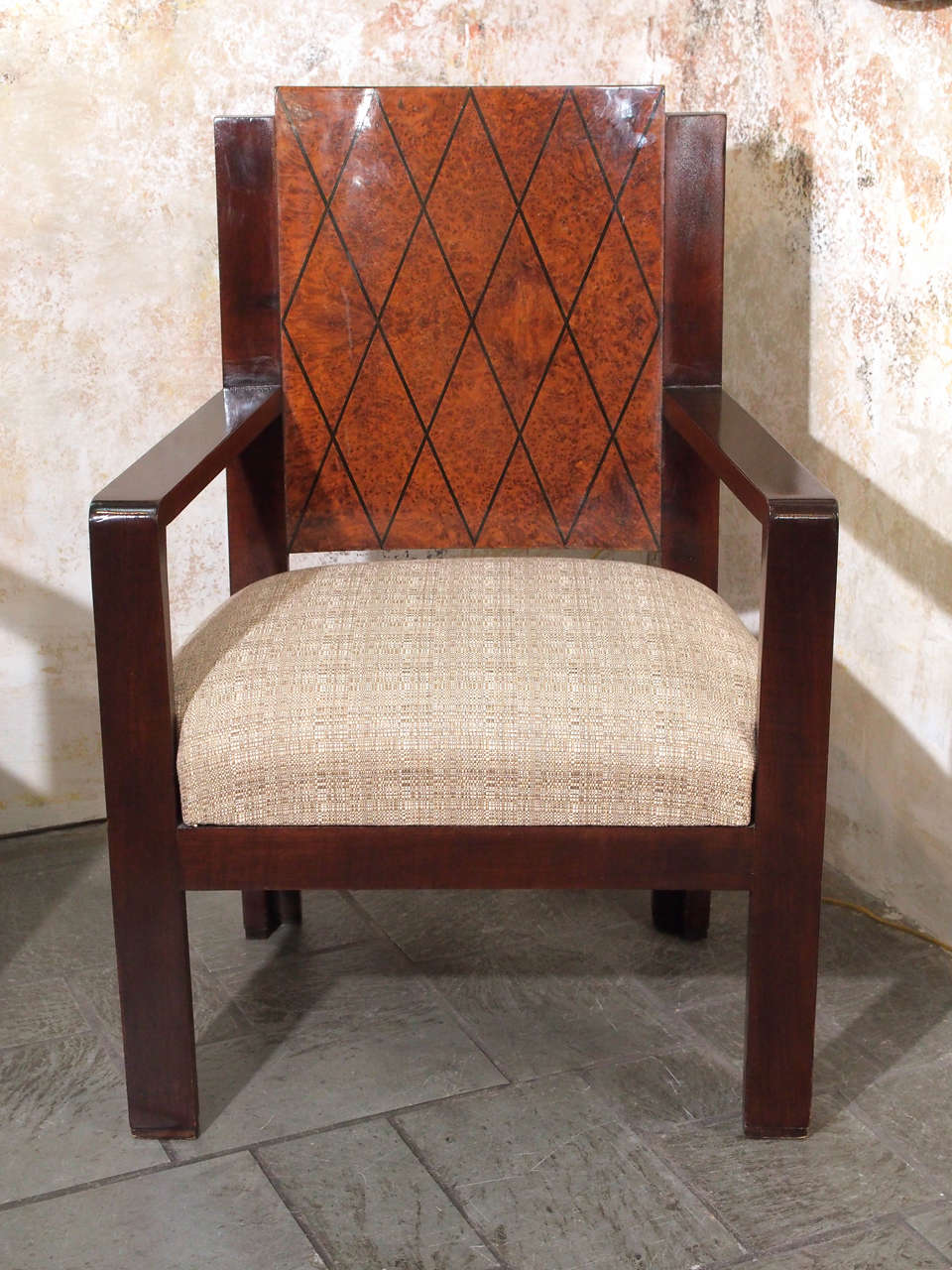 Pair of French Art Deco Armchairs In Good Condition In New Orleans, LA