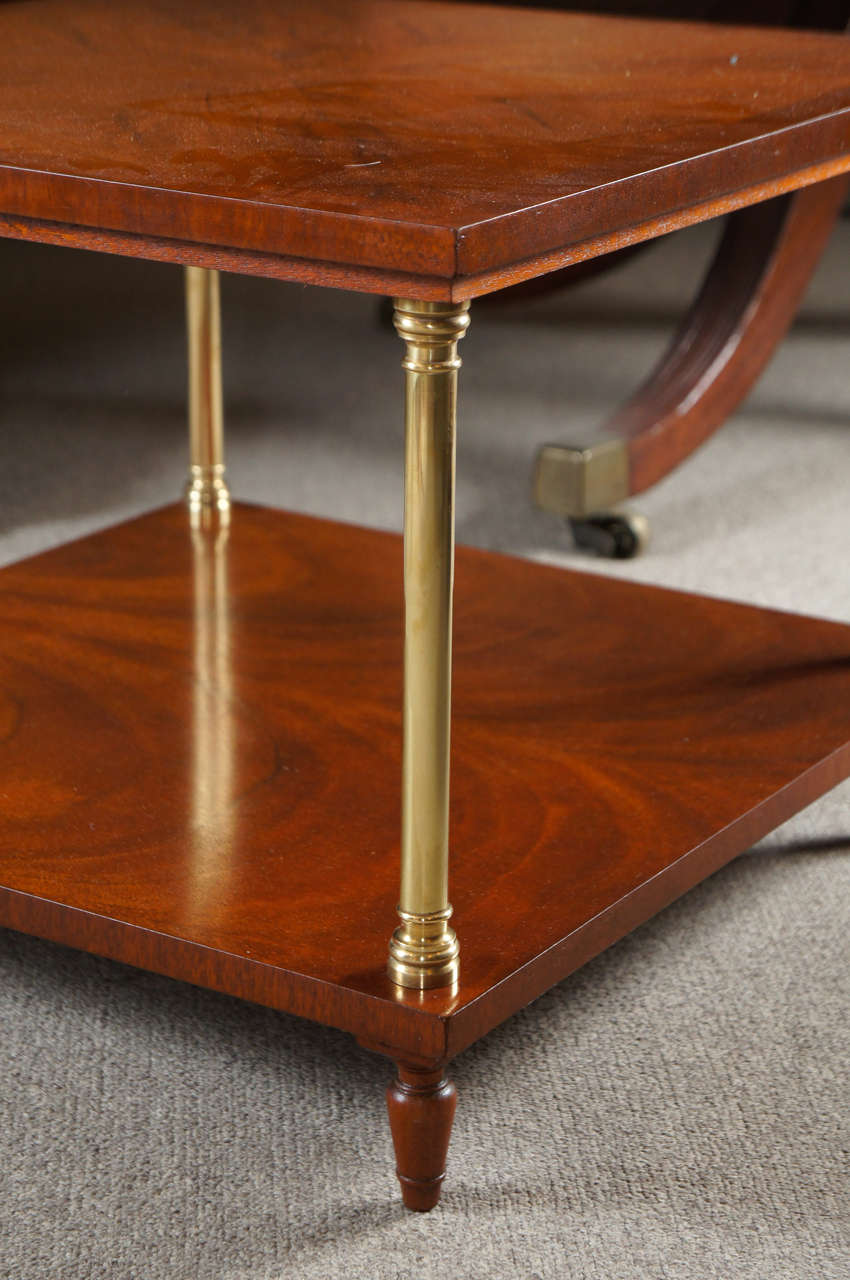 20th Century Pair of Yew Wood Side Tables