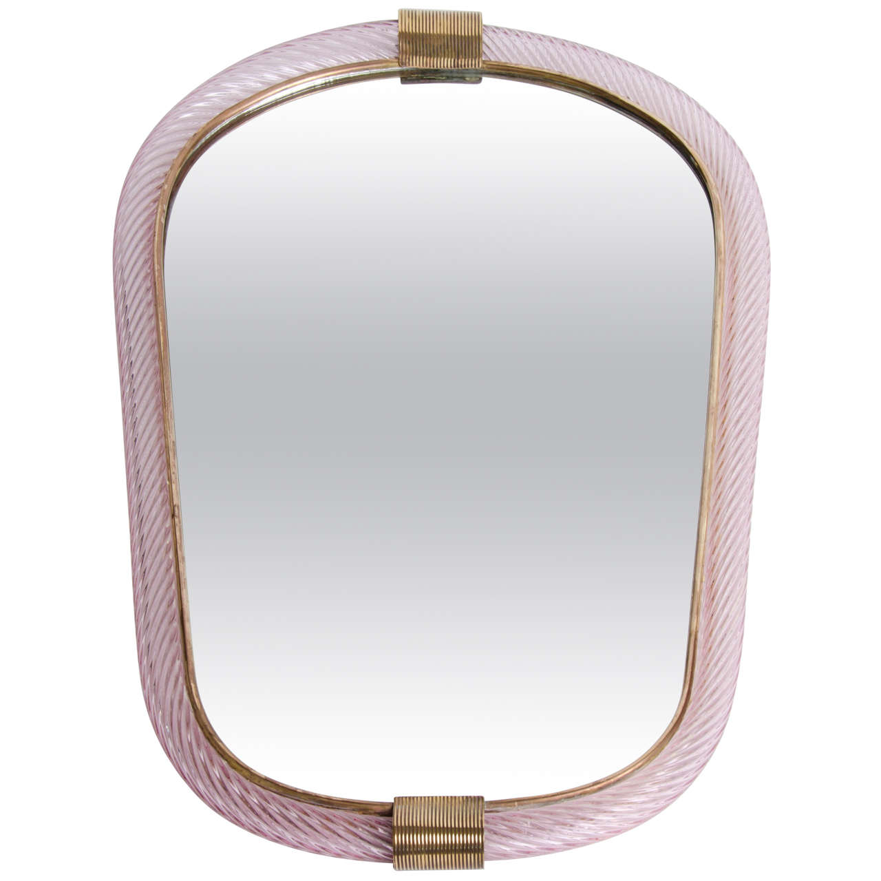 1950s Barovier and Toso Pink Mirror