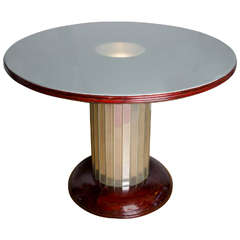 1950s Italian Table with Integral Light