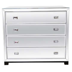 Venice Chest of Drawers with Faceted Crystal Handles