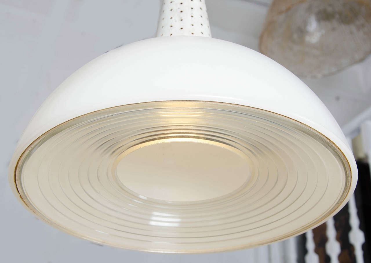 Mid-20th Century French Ceiling Lamp Attributed to Mathieu Mategot, 1950  For Sale