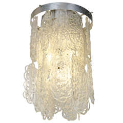 Italian Chandelier by Mazzega, 1970 4