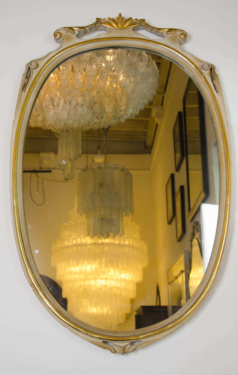 1940s Italian Gold Leaf Mirror Attributed to Paolo Buffa