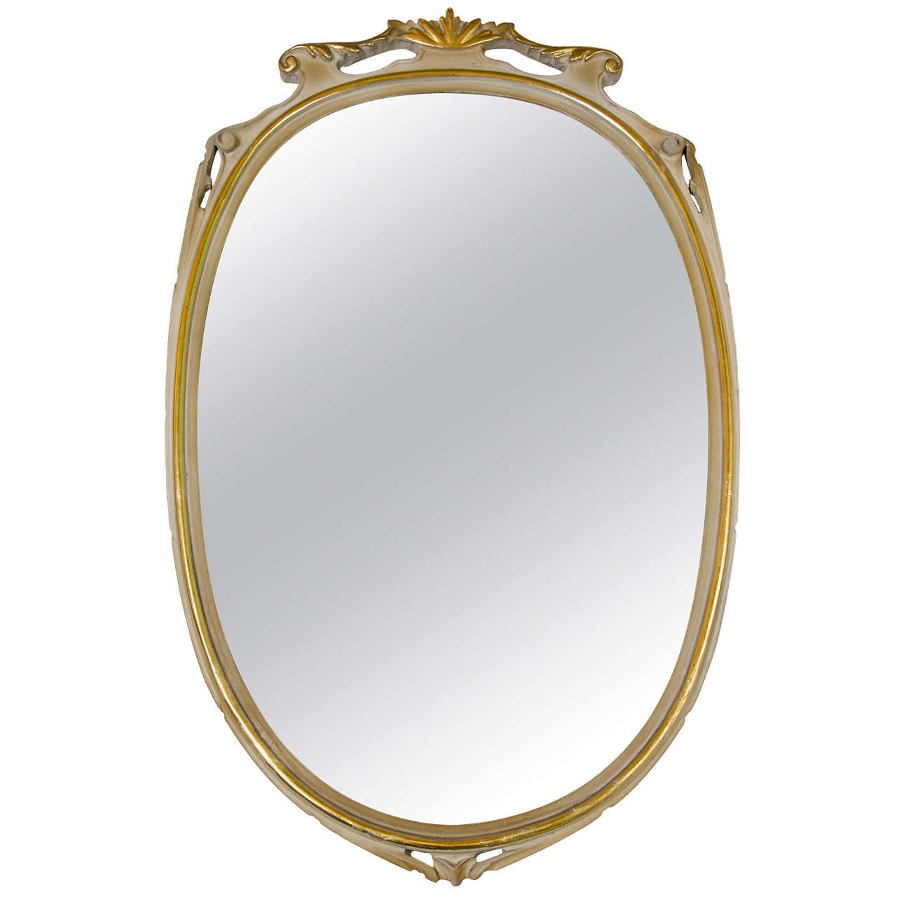 1940s Italian Gold Leaf Mirror Attributed to Paolo Buffa For Sale