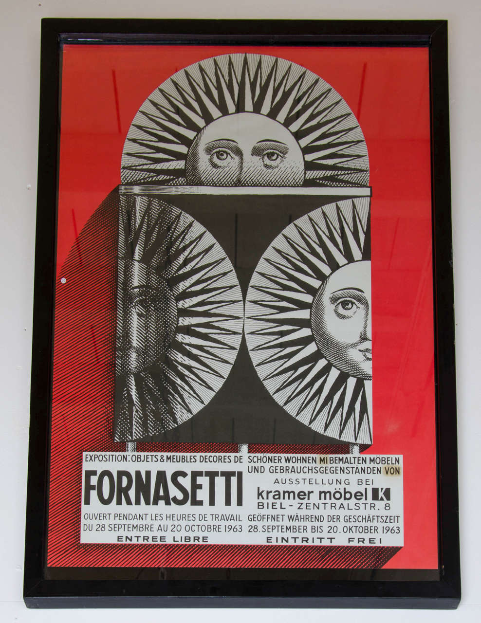 1963 Italian print by Piero Fornasetti