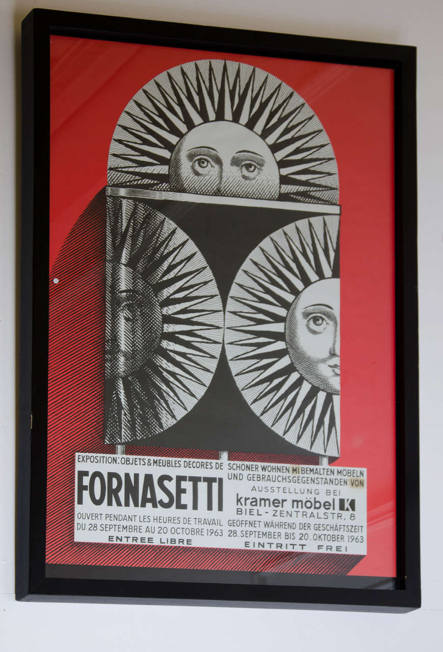 1963 Italian Print by Piero Fornasetti In Excellent Condition In London, GB