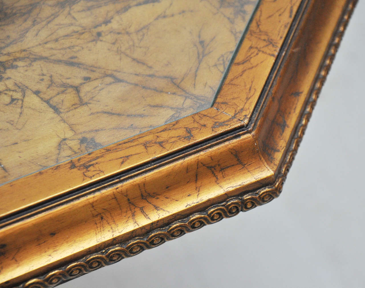 Antique Gold Gilded Octagon Table 3
