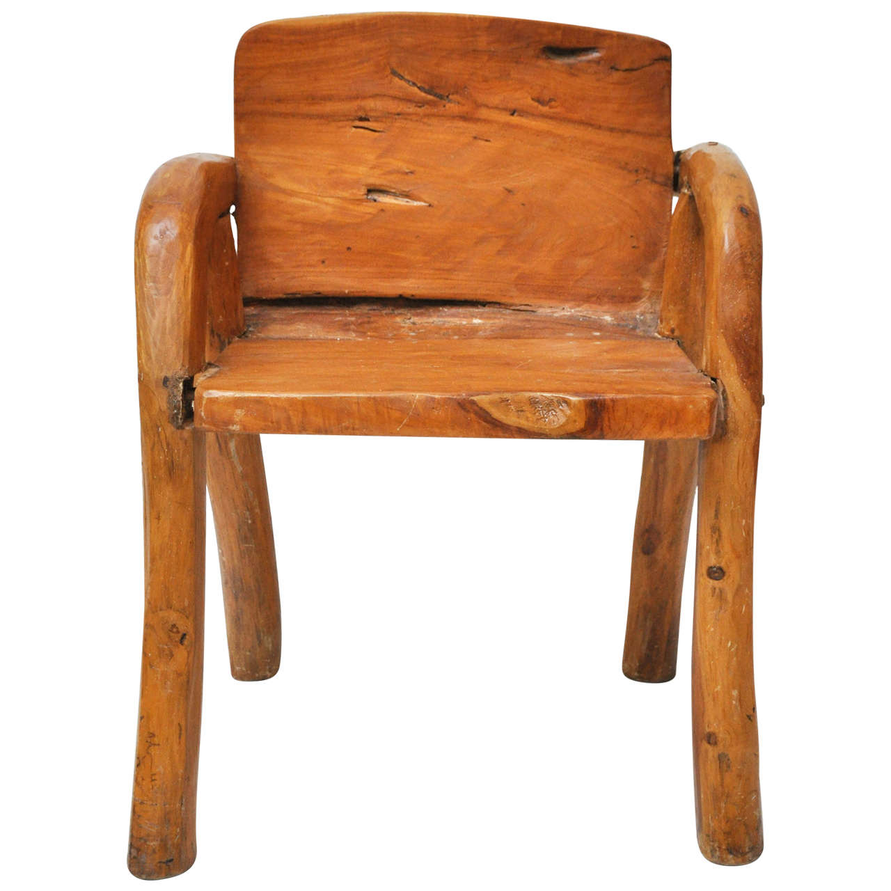 Wooden Arm Chair at 1stDibs