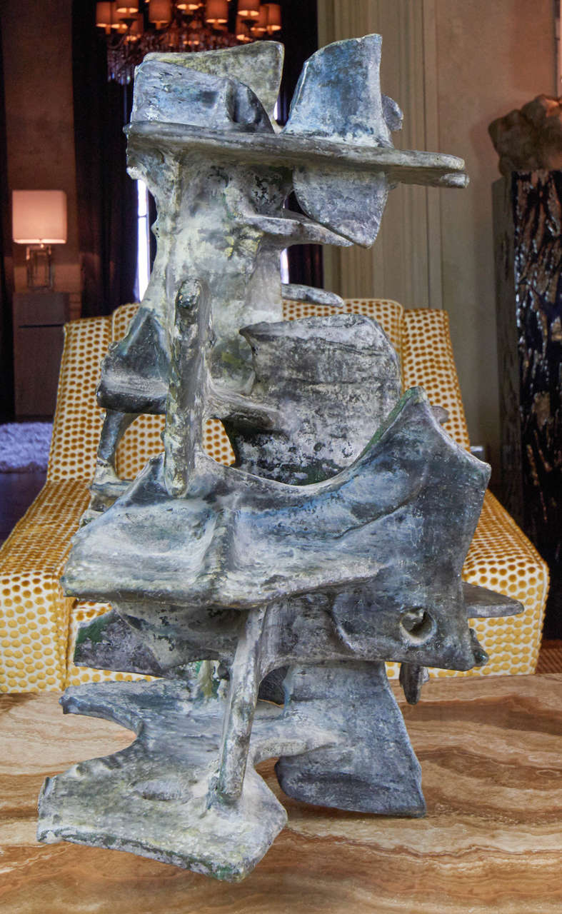 Italian Marcello Fantoni Abstract Sculpture, 1975 For Sale