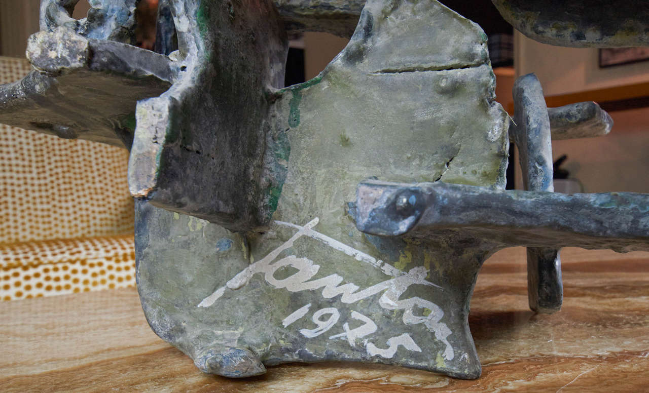 Ceramic Marcello Fantoni Abstract Sculpture, 1975 For Sale