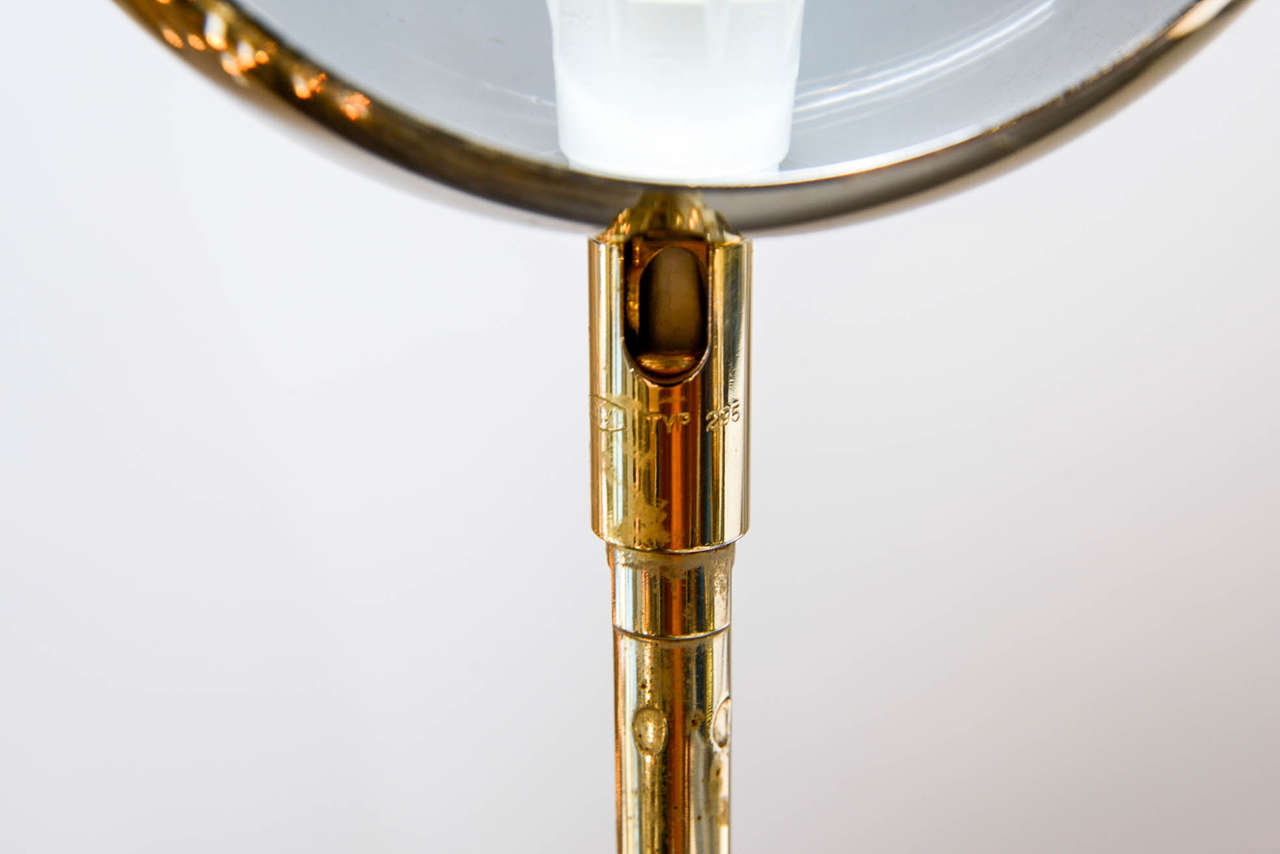 Great Atelje Lyktan Brass and Marble Floor Lamp 1