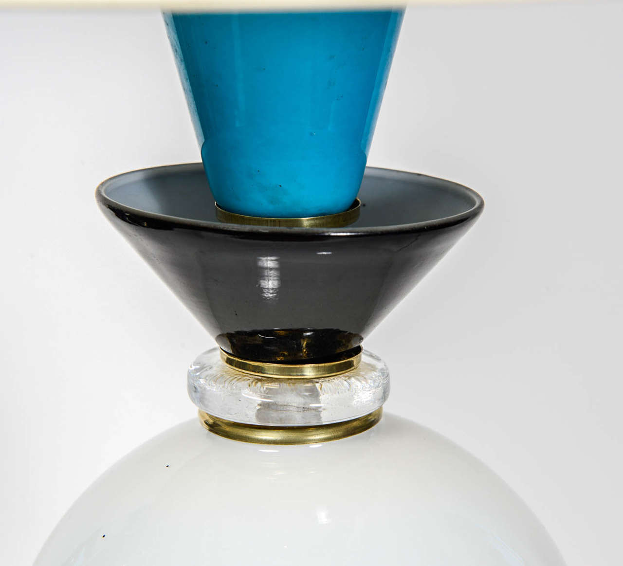 Curious Pair of Murano Glass Lamps in the Style of Ettore Sottsass 1