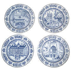 Set of Eight Vintage Wedgwood Yale Plates