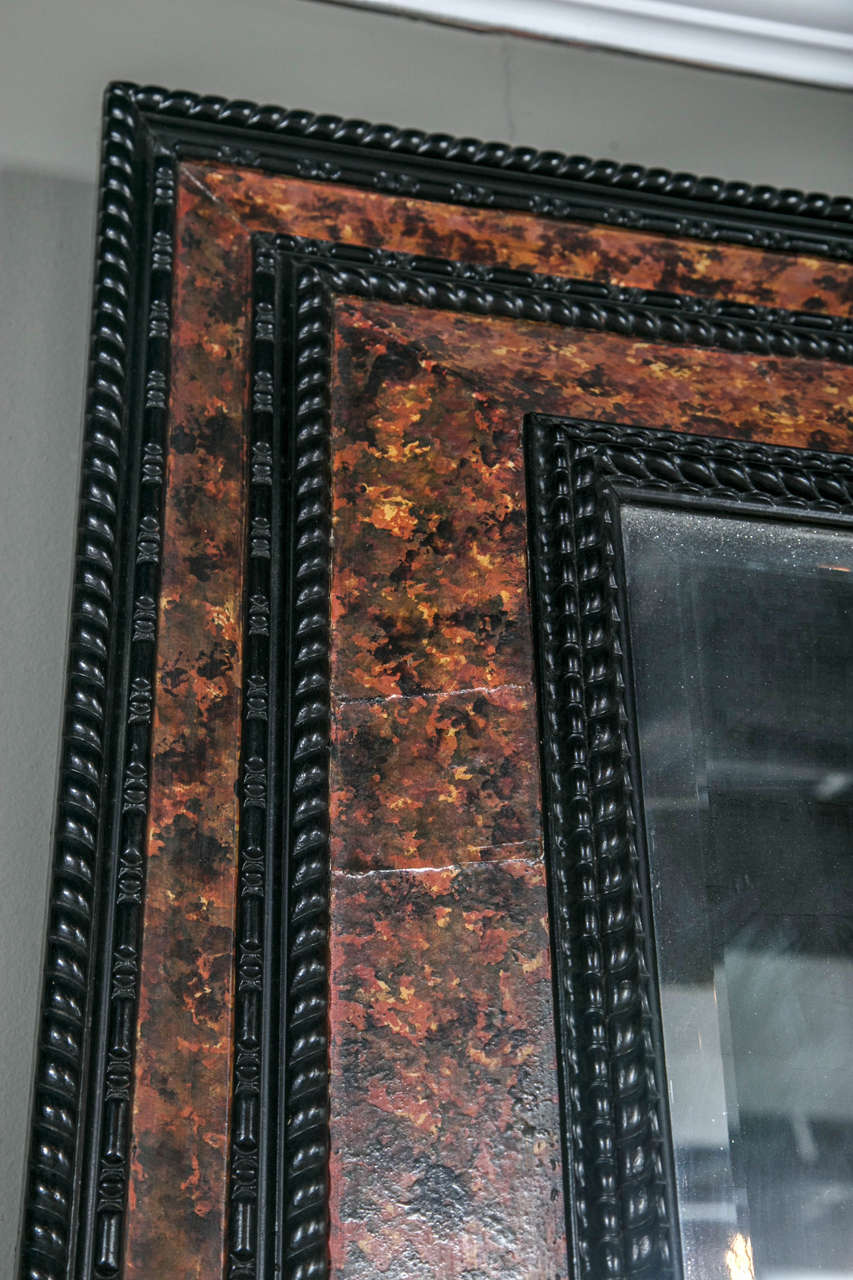 19th Century Tortoise Shell Mirror For Sale at 1stDibs