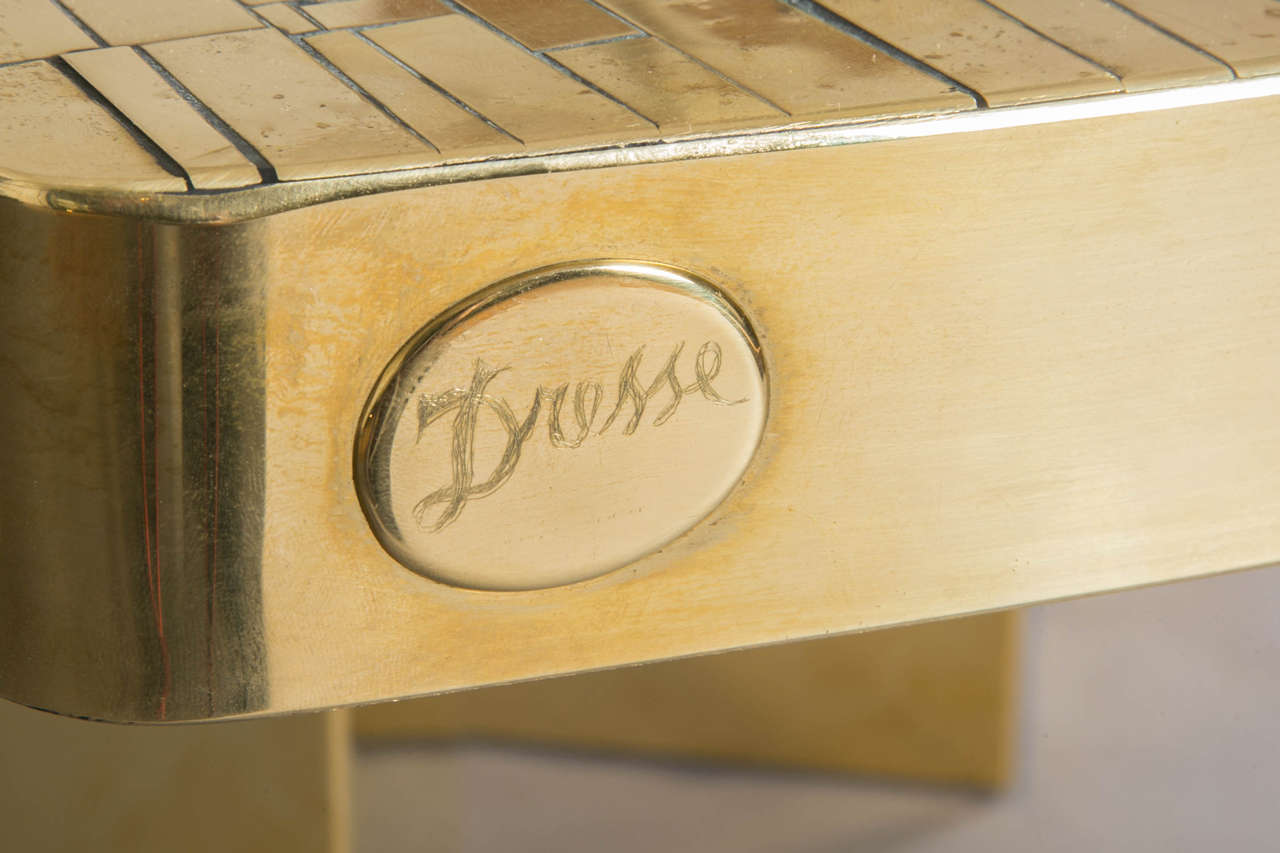 Belgian Circular Coffee Table, circa 1970 by Jean-Claude Dresse