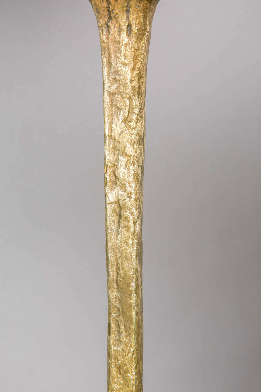 Gilt Bronze Floor Lamp, 1955-1960, by Felix Agostini 1