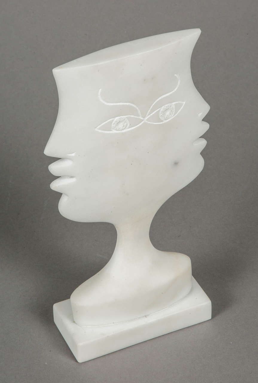 Marble Sculpture Les Cyclades, 1936, by Jean Cocteau