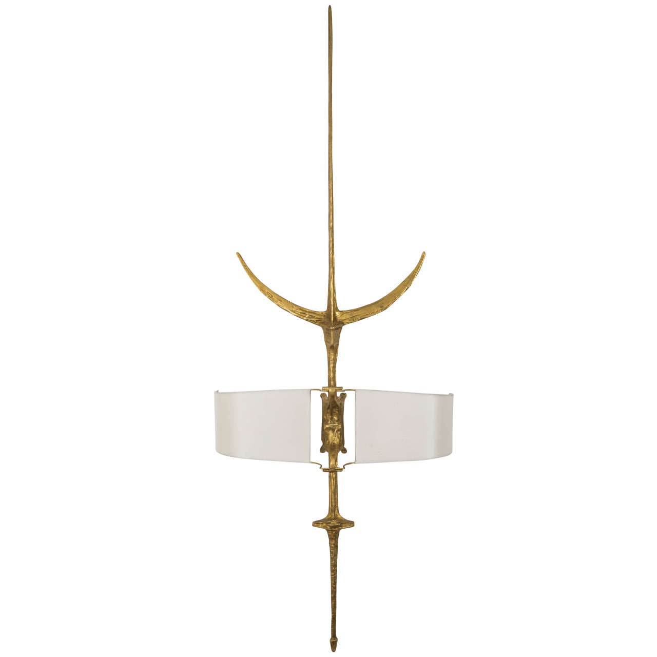 Bronze Wall Sconce, circa 1960s by Felix Agostini For Sale at 1stdibs