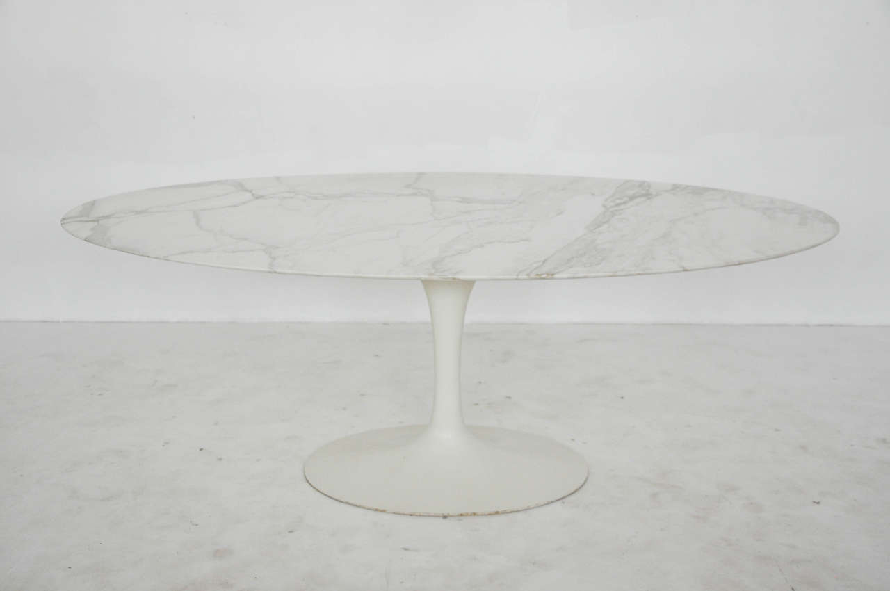 Eero Saarinen Oval Marble Dining Table