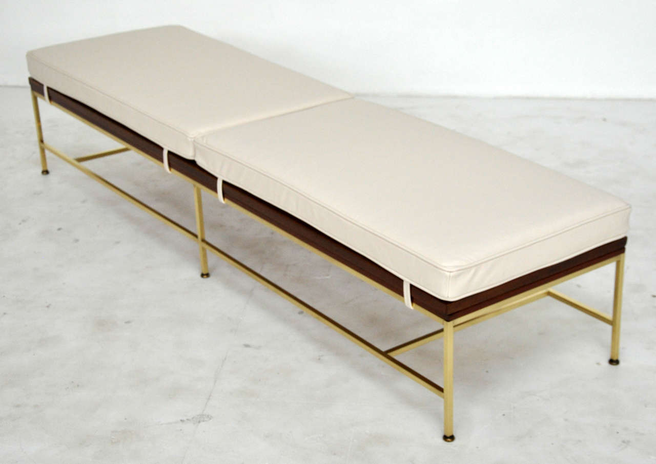 Paul McCobb Brass Bench for Calvin In Excellent Condition In Chicago, IL