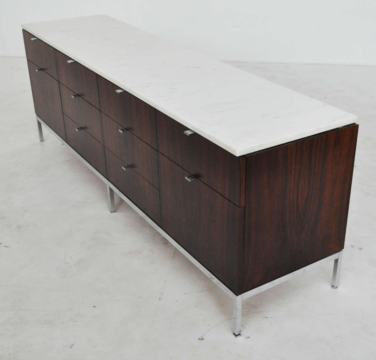 20th Century Pair of Rosewood Florence Knoll Credenza