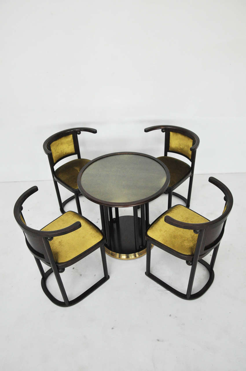 Josef Hoffmann "Fledermaus" Table and Chairs