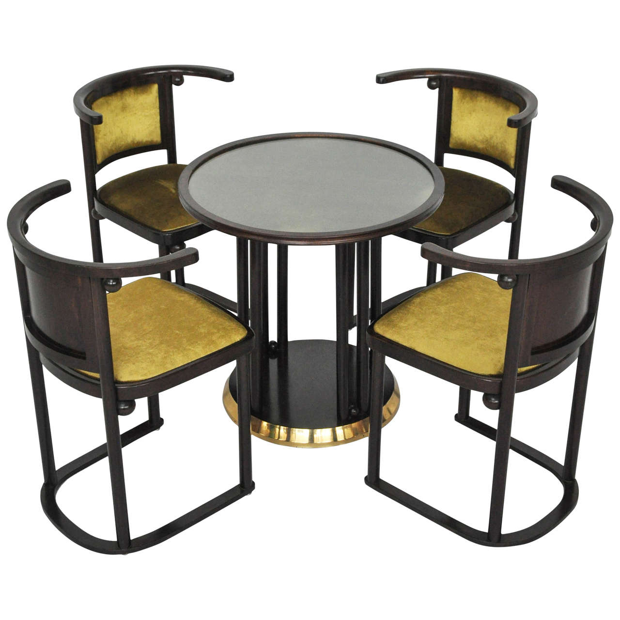 Josef Hoffmann "Fledermaus" Table and Chairs