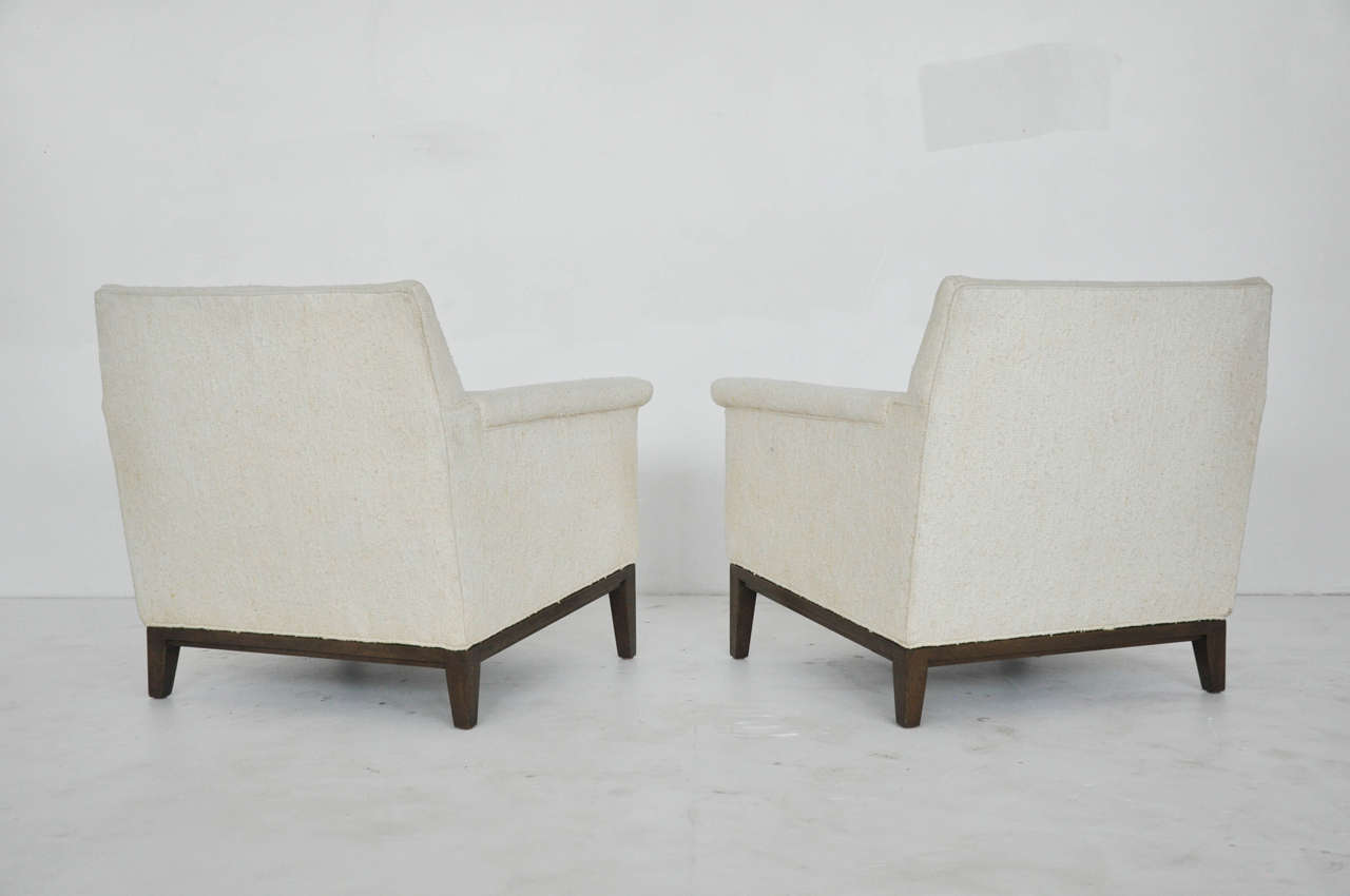 Mahogany Dunbar Lounge Chairs by Edward Wormley
