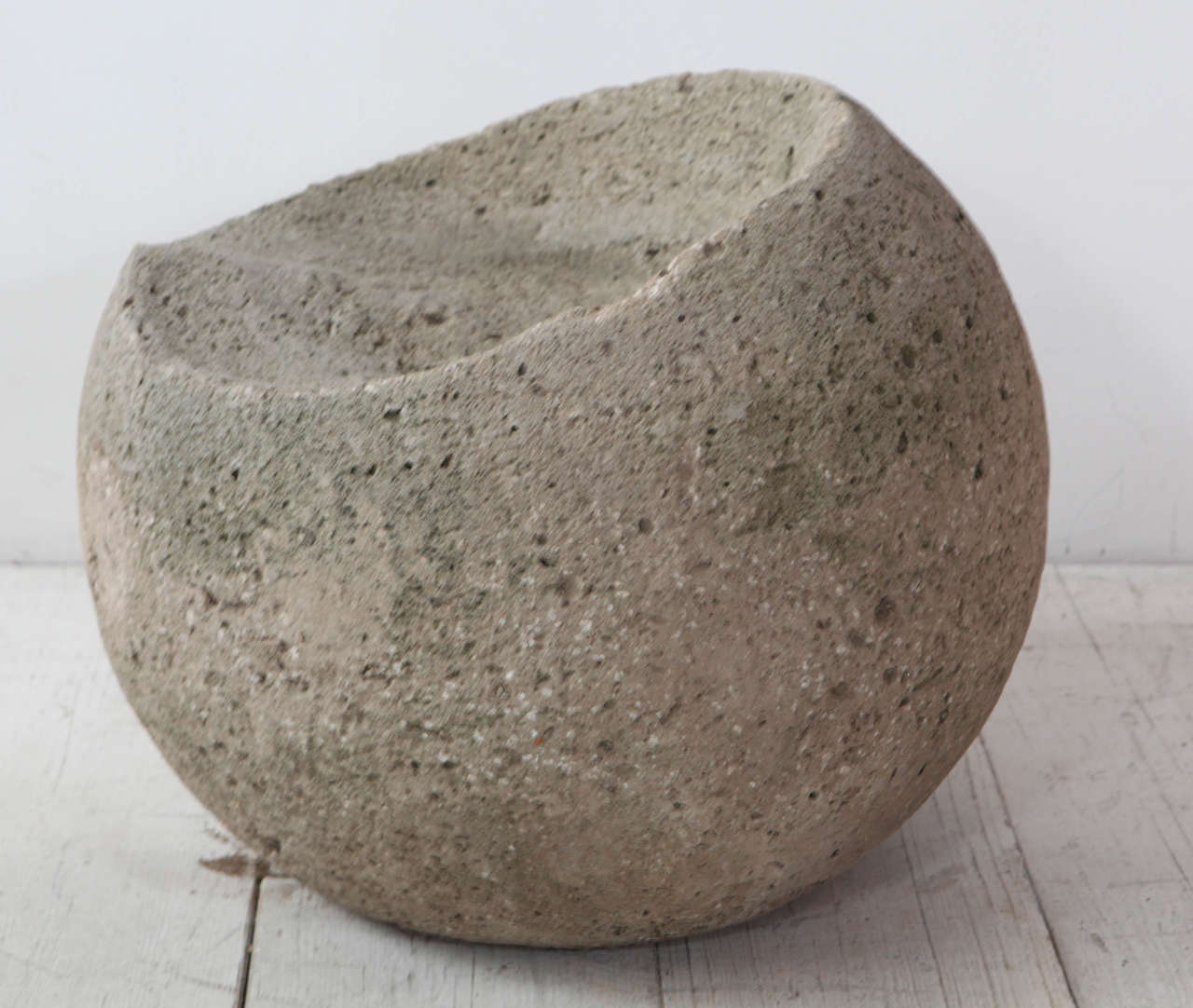 outdoor concrete stool