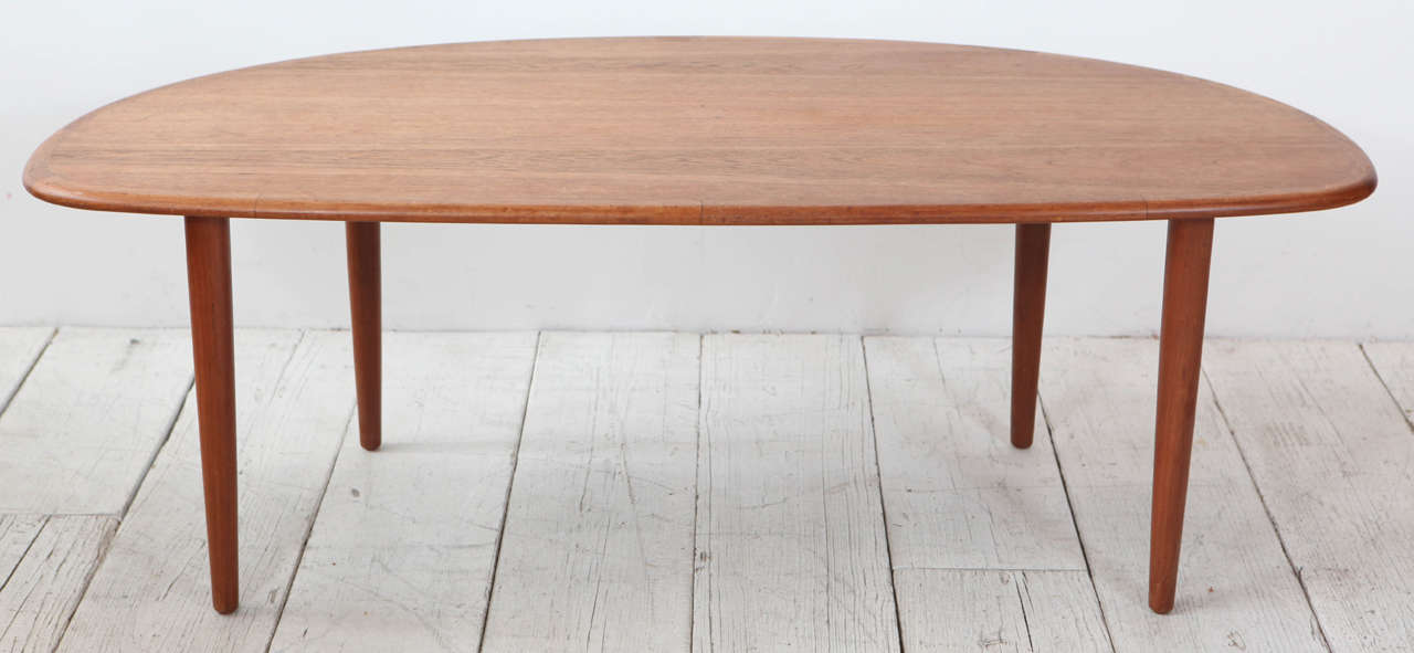 Danish Tall Oblong Mid-Century Modern Coffee Table