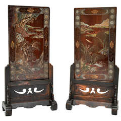 Chinese Coromandel Panels, now Table Screens, circa 1840