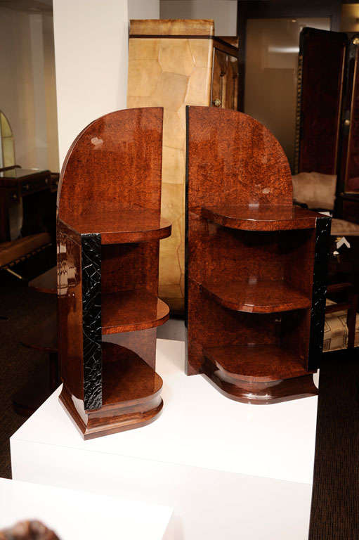 Pair of French Art Deco Nightstands 5