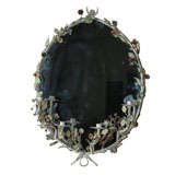Oval Candleobra Enamel Mirror