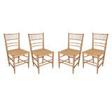 Faux Bamboo Regency Chairs
