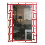 Painted Faux Bamboo Mirror