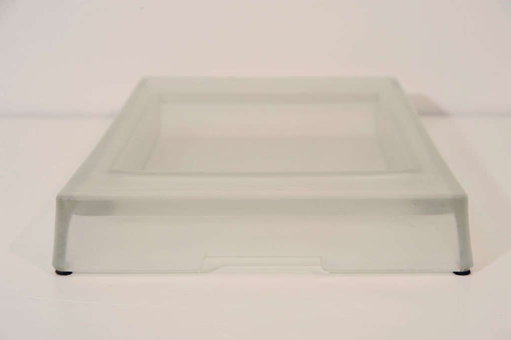 art deco glass tray