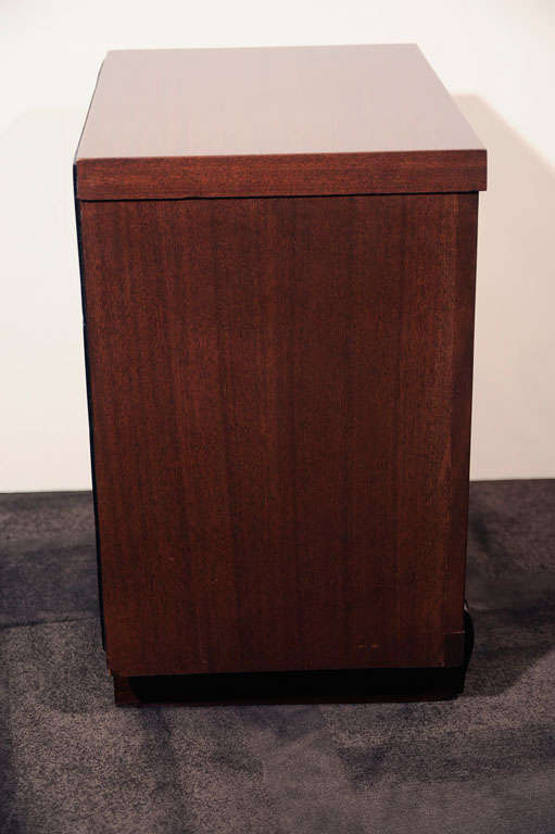 Pair of 1940's Modernist End Tables in Mahogany 3