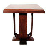Fine Art Deco Occasional Table with Double Pedestal Base Design
