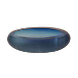 Vintage Mid-Century Ovoid  Iridescent Cerulean Bowl