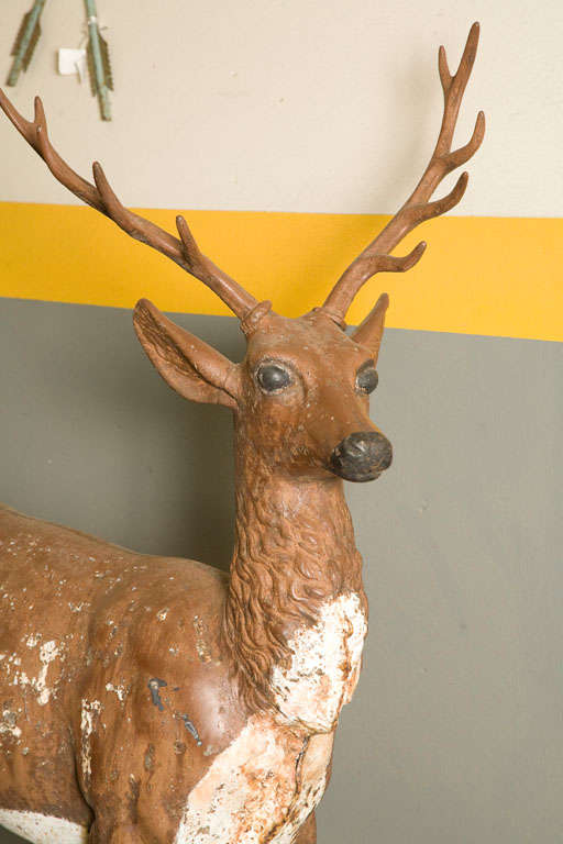 Standing Stag Labelled J.W. Fiske For Sale 1