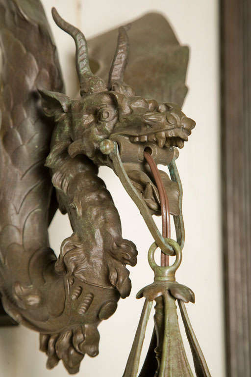 dragon wall sconce