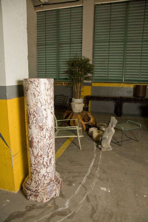 Pair of Scagliola Columns
