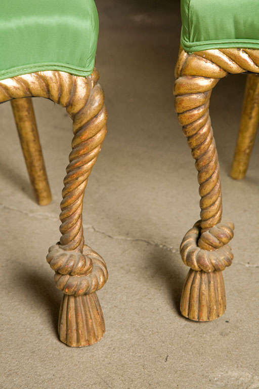 Set of 6 Faux Rope Chairs