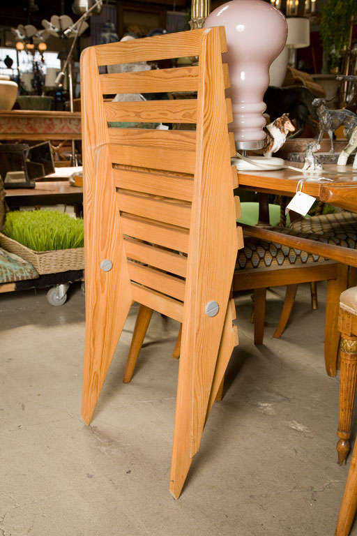 Pair of Plywood Chairs For Sale at 1stDibs