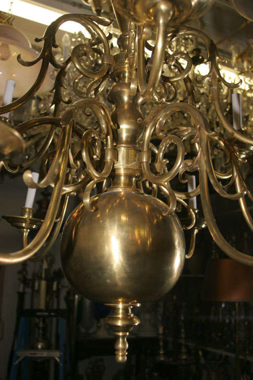 Spectacular French Bronze Chandelier In Good Condition For Sale In Jersey City, NJ
