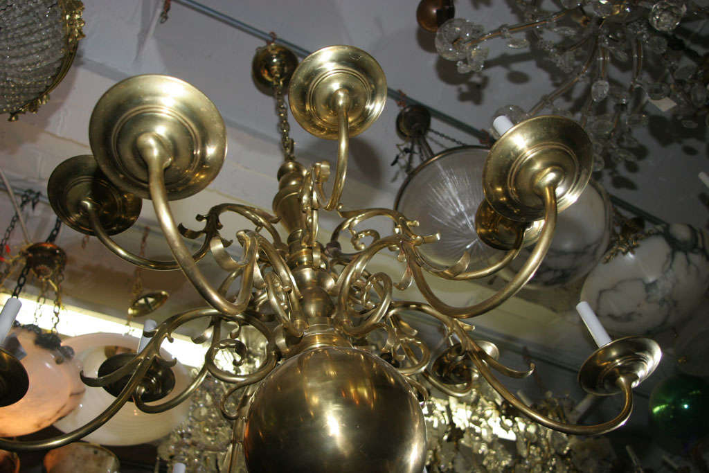 Spectacular French Bronze Chandelier For Sale 2