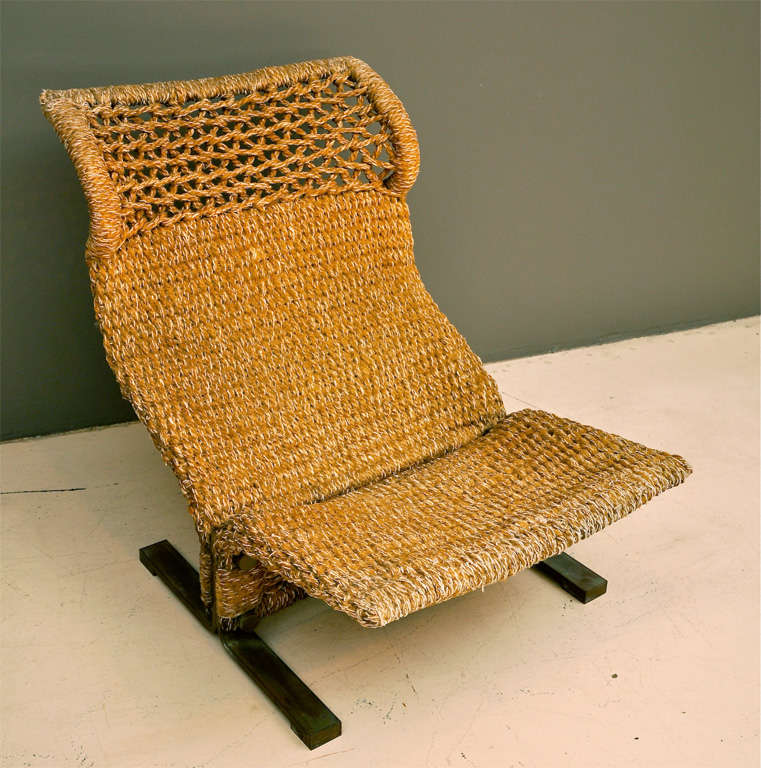 Pierre Paulin Woven Fiber Chair 3