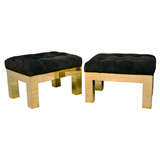 Pair of Ottomans by Paul Evans